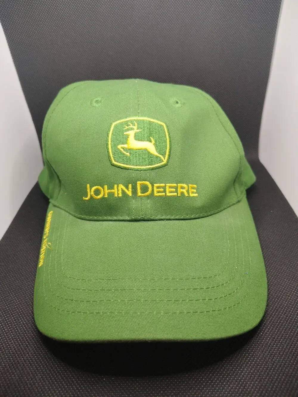John Deere LP69229 Baseball Cap Green/Yellow Adjustable Strap One Size NWT